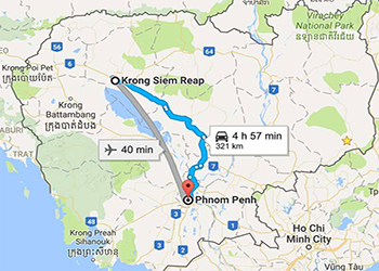 Drive to Siem Reap