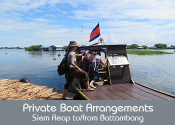 Private boat to Battambang City